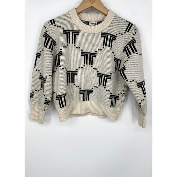 Tory Sport Merino Net-T Jacquard Wool Sweater - Picture 3 of 8